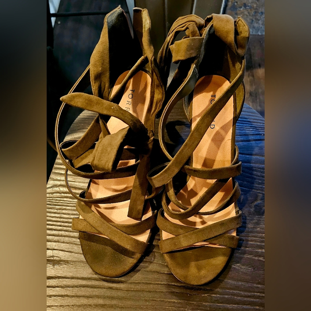 TORRID Women's Olive Green Strappy Sandals